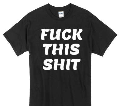 Custom Gildan 100% Cotton Black T-Shirt