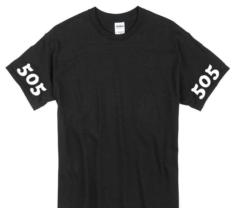 Custom Gildan 100% Cotton Black T-Shirt