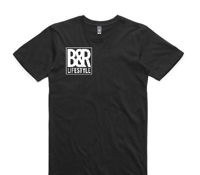 Custom AS Colour 100% Cotton Black T-Shirt