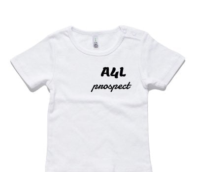 Custom AS Colour White Baby T-Shirt