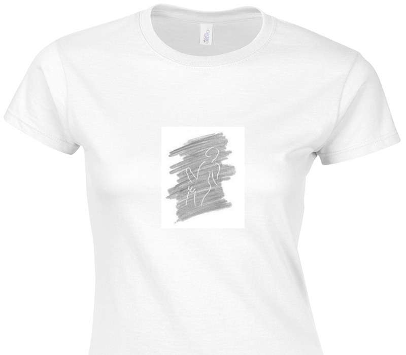 Custom Womens Soft Style 100% Cotton White T-Shirt