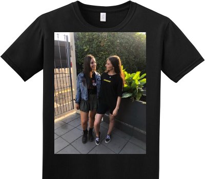 Custom Adult Soft Style 100% Cotton Black T-Shirt