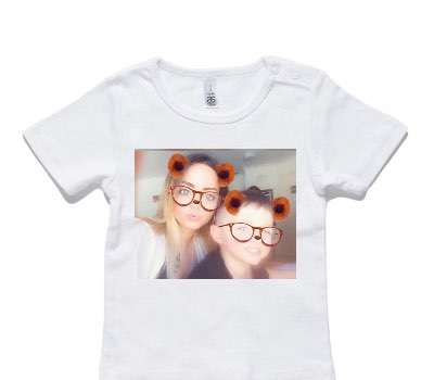 Custom AS Colour White Baby T-Shirt