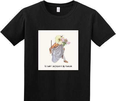Custom Adult Soft Style 100% Cotton Black T-Shirt