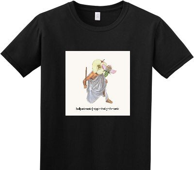 Custom Adult Soft Style 100% Cotton Black T-Shirt