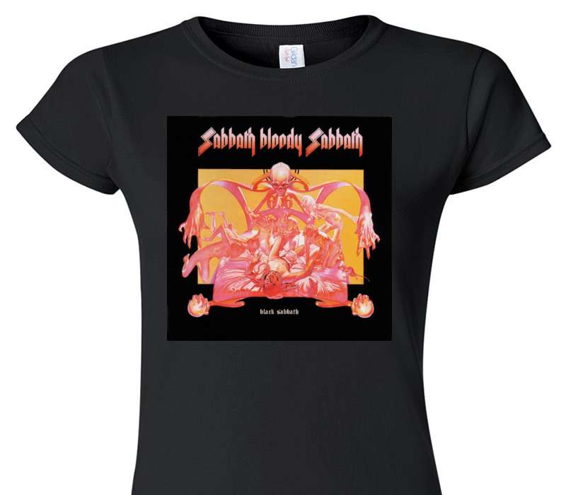 Custom Womens Soft Style 100% Cotton Black T-Shirt