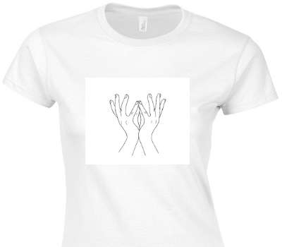 Custom Womens Soft Style 100% Cotton White T-Shirt