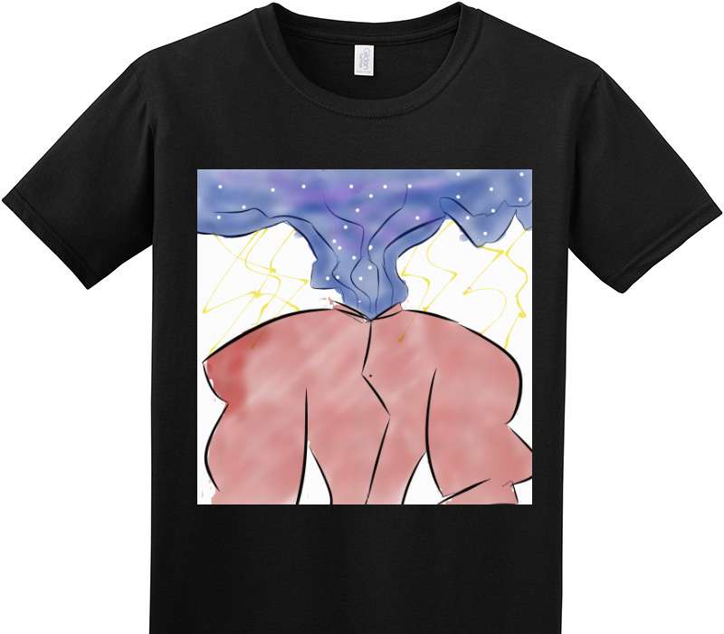 Custom Adult Soft Style 100% Cotton Black T-Shirt