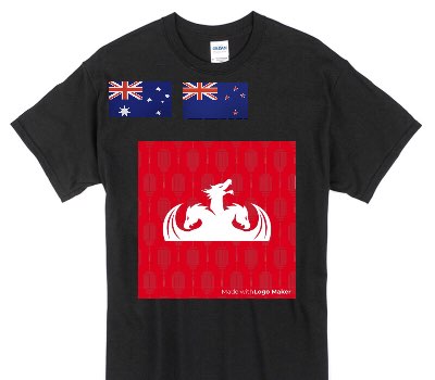 Custom Gildan 100% Cotton Black T-Shirt