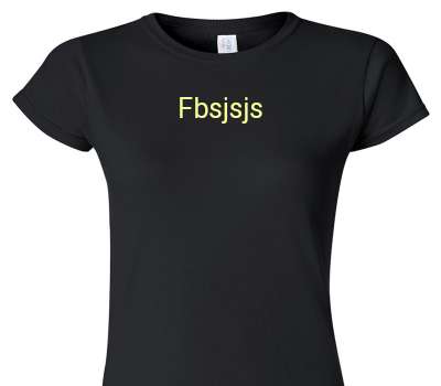 Custom Womens Soft Style 100% Cotton Black T-Shirt