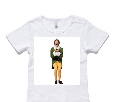 Custom AS Colour White Baby T-Shirt