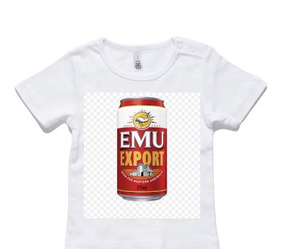 Custom AS Colour White Baby T-Shirt