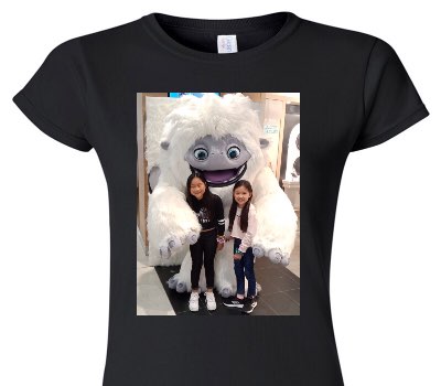 Custom Womens Soft Style 100% Cotton Black T-Shirt