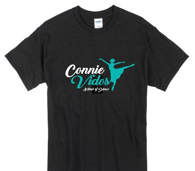 Custom Gildan 100% Cotton Black T-Shirt