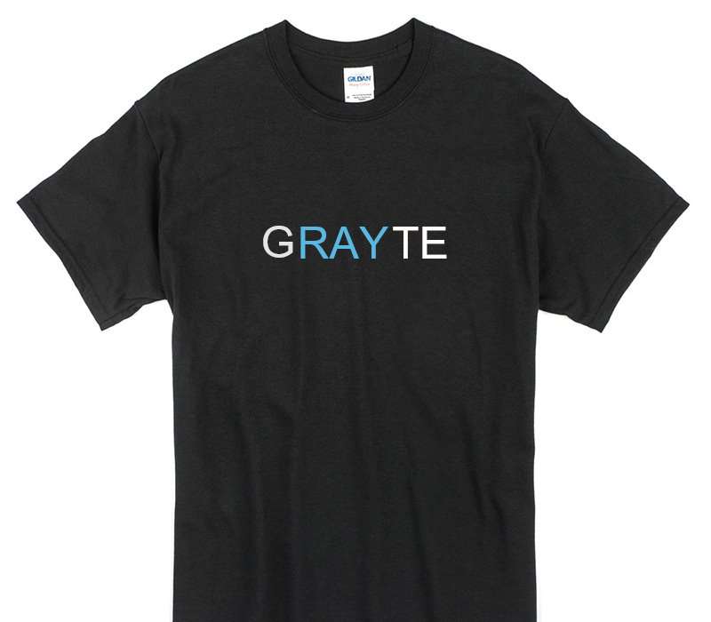 Custom Gildan 100% Cotton Black T-Shirt