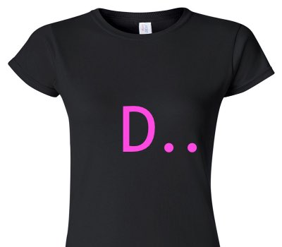Custom Womens Soft Style 100% Cotton Black T-Shirt