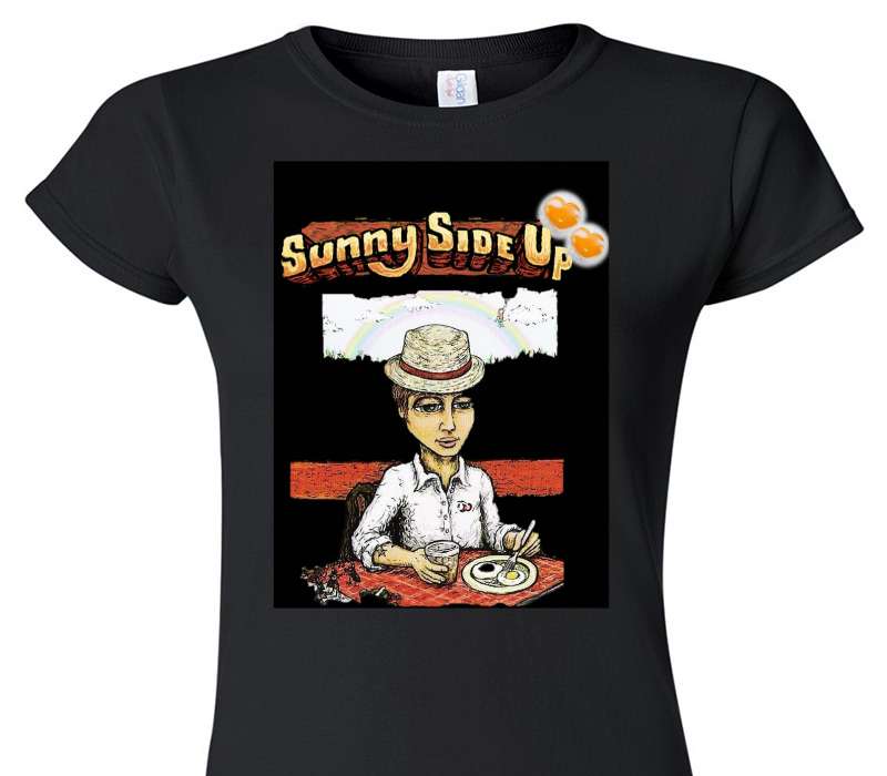 Custom Womens Soft Style 100% Cotton Black T-Shirt