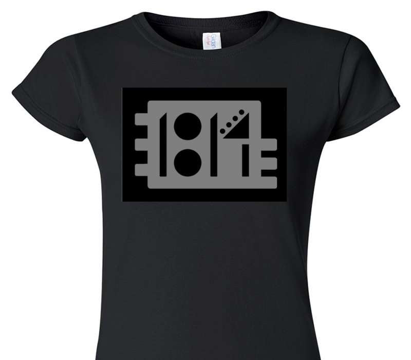 Custom Womens Soft Style 100% Cotton Black T-Shirt