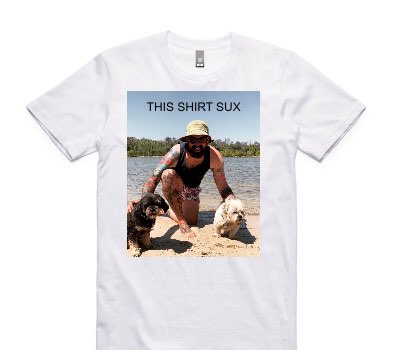 Custom AS Colour 100% Cotton White T-Shirt