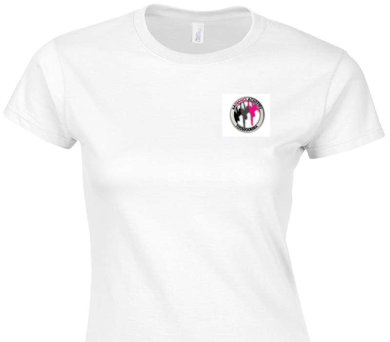 Custom Womens Soft Style 100% Cotton White T-Shirt