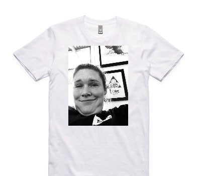 Custom AS Colour 100% Cotton White T-Shirt