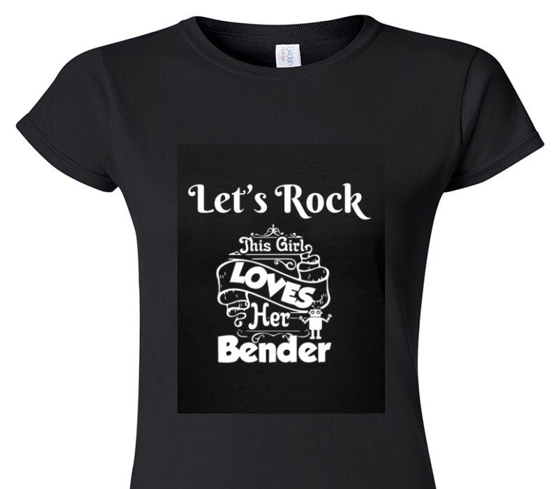 Custom Womens Soft Style 100% Cotton Black T-Shirt