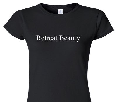 Custom Womens Soft Style 100% Cotton Black T-Shirt
