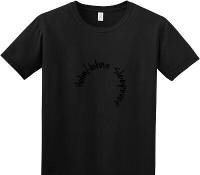 Custom Adult Soft Style 100% Cotton Black T-Shirt