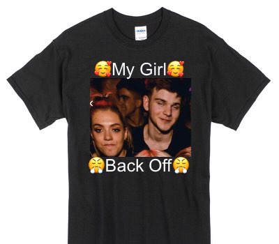 Custom Gildan 100% Cotton Black T-Shirt