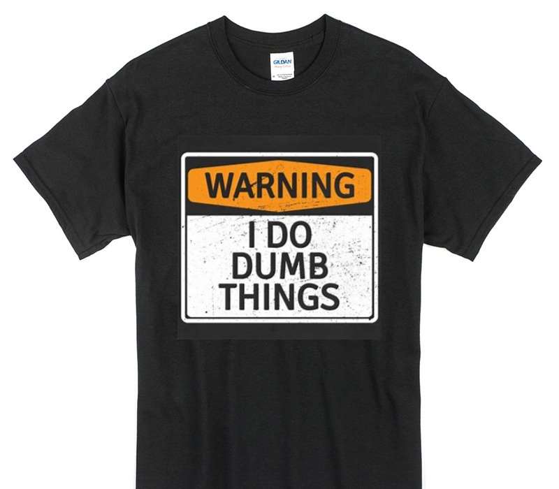 Custom Gildan 100% Cotton Black T-Shirt