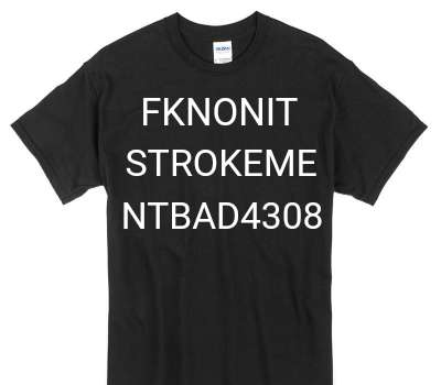 Custom Gildan 100% Cotton Black T-Shirt
