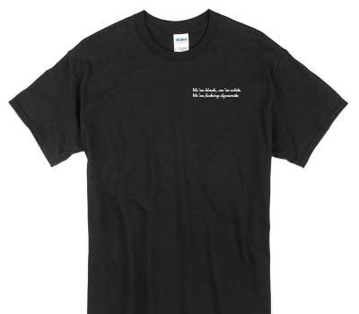 Custom Gildan 100% Cotton Black T-Shirt