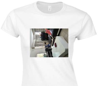 Custom Womens Soft Style 100% Cotton White T-Shirt