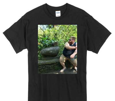 Custom Gildan 100% Cotton Black T-Shirt