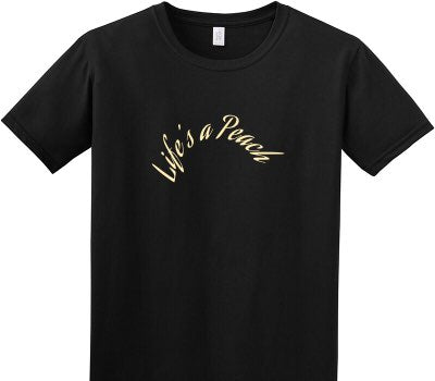 Custom Adult Soft Style 100% Cotton Black T-Shirt