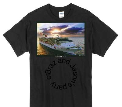 Custom Gildan 100% Cotton Black T-Shirt