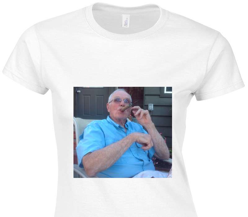 Custom Womens Soft Style 100% Cotton White T-Shirt