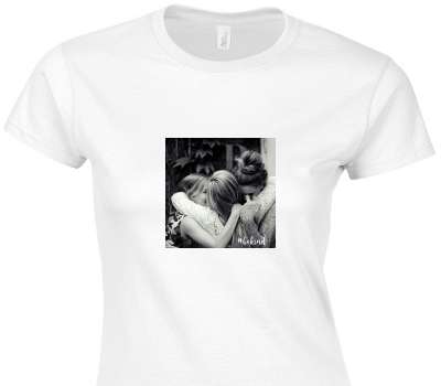 Custom Womens Soft Style 100% Cotton White T-Shirt