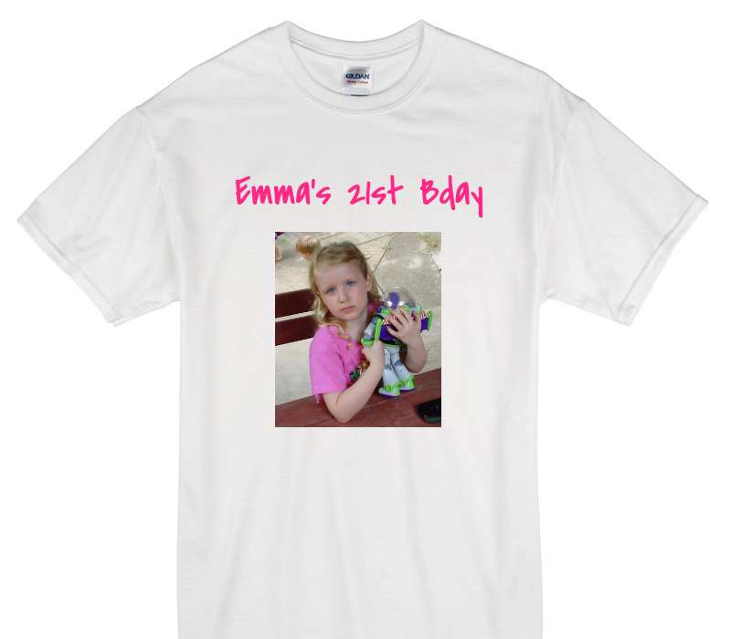 Custom Gildan 100% Cotton White T-Shirt