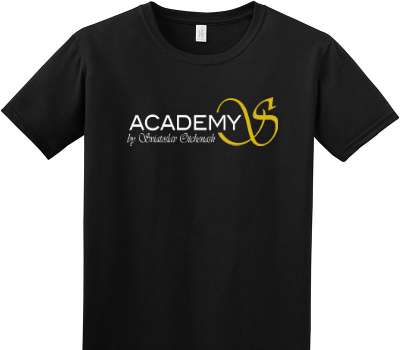 Custom Adult Soft Style 100% Cotton Black T-Shirt