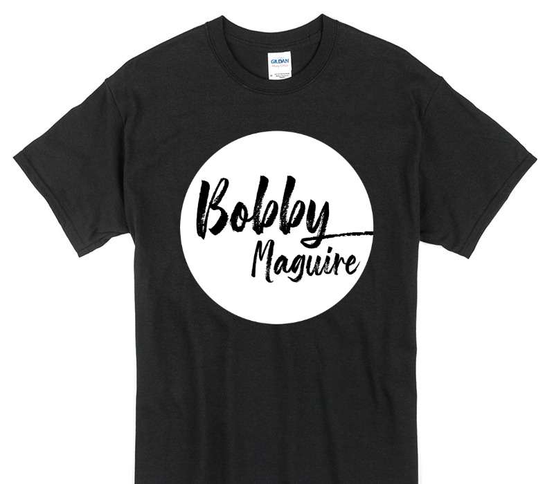 Custom Gildan 100% Cotton Black T-Shirt