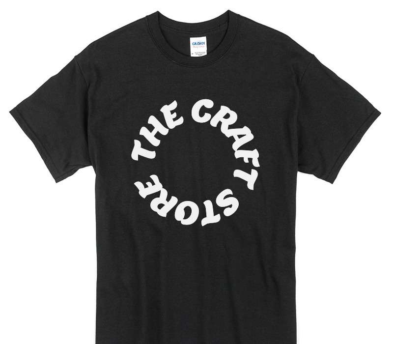 Custom Gildan 100% Cotton Black T-Shirt