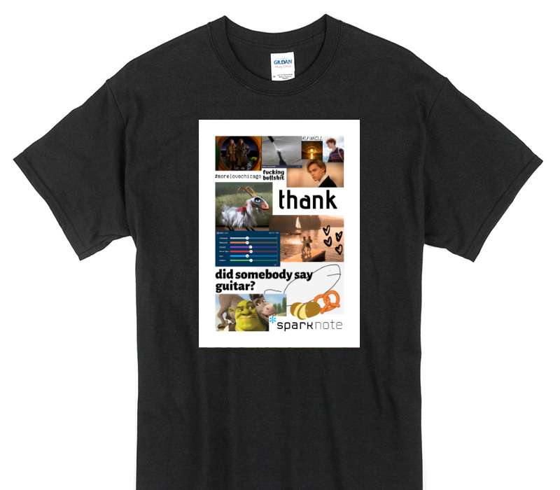Custom Gildan 100% Cotton Black T-Shirt
