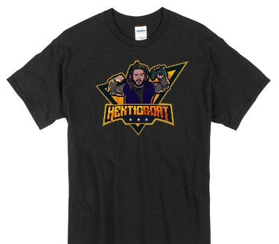 Custom Gildan 100% Cotton Black T-Shirt
