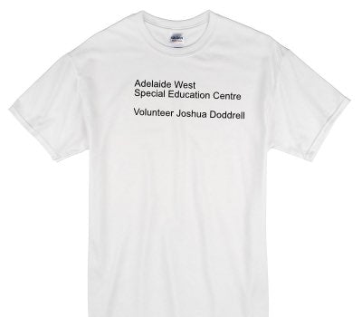 Custom Gildan 100% Cotton White T-Shirt