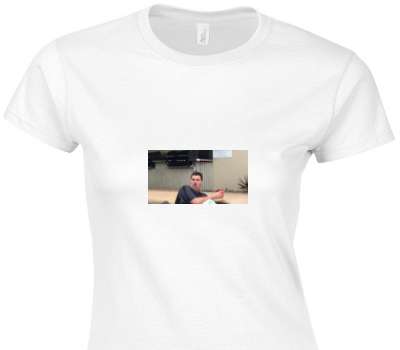 Custom Womens Soft Style 100% Cotton White T-Shirt