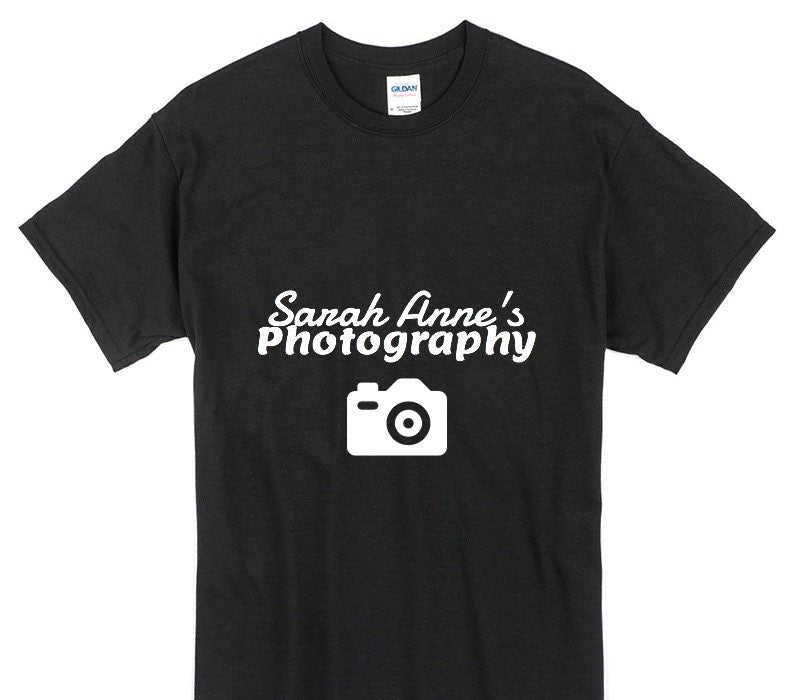 Custom Gildan 100% Cotton Black T-Shirt