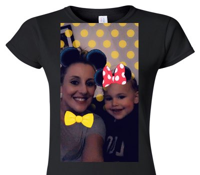 Custom Womens Soft Style 100% Cotton Black T-Shirt