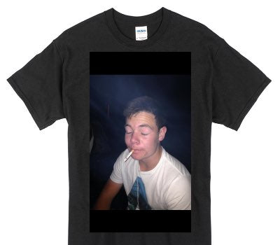 Custom Gildan 100% Cotton Black T-Shirt