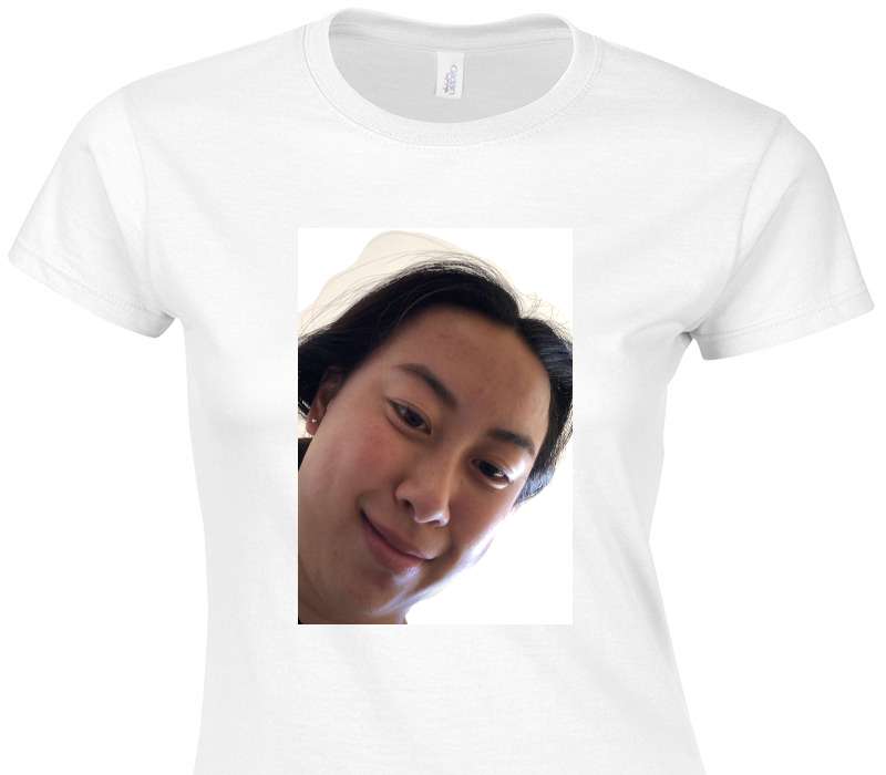 Custom Womens Soft Style 100% Cotton White T-Shirt